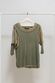 UNDERCOVER - SS03 "SCAB" Triple layer top with contrast stitching