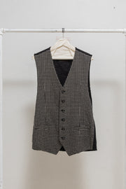UNDERCOVER - FW04 "BUT BEAUTIFUL" Patti Smith grid patterned wool vest