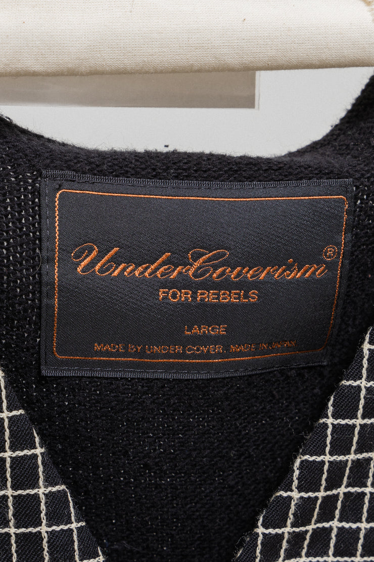UNDERCOVER - FW04 "BUT BEAUTIFUL" Patti Smith grid patterned wool vest