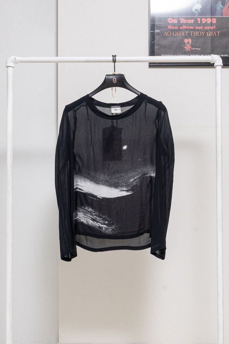 ANN DEMEULEMEESTER - FW03 Night landscape silk top – L'OBSCUR