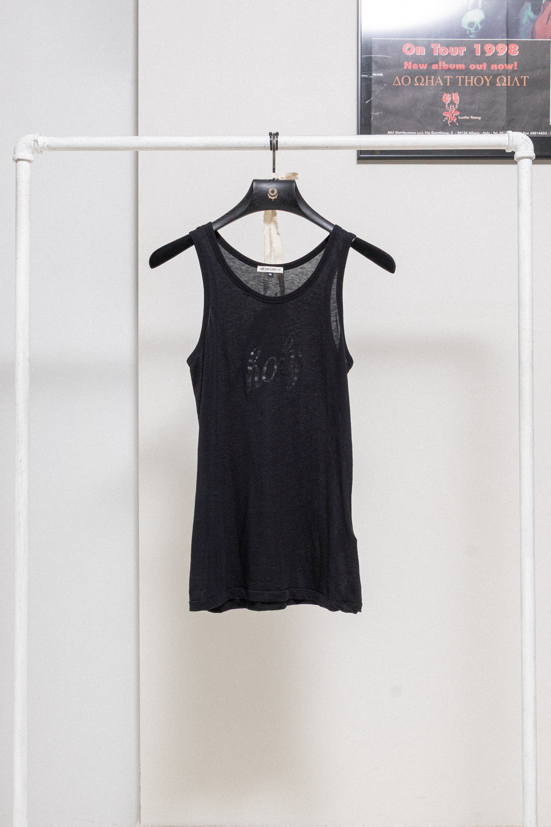 ANN DEMEULEMEESTER - Reedition of SS98 Holy cotton tank top – L'OBSCUR