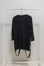 UNDERCOVER - FW04 "BUT BEAUTIFUL" Elongated cotton top with suspenders