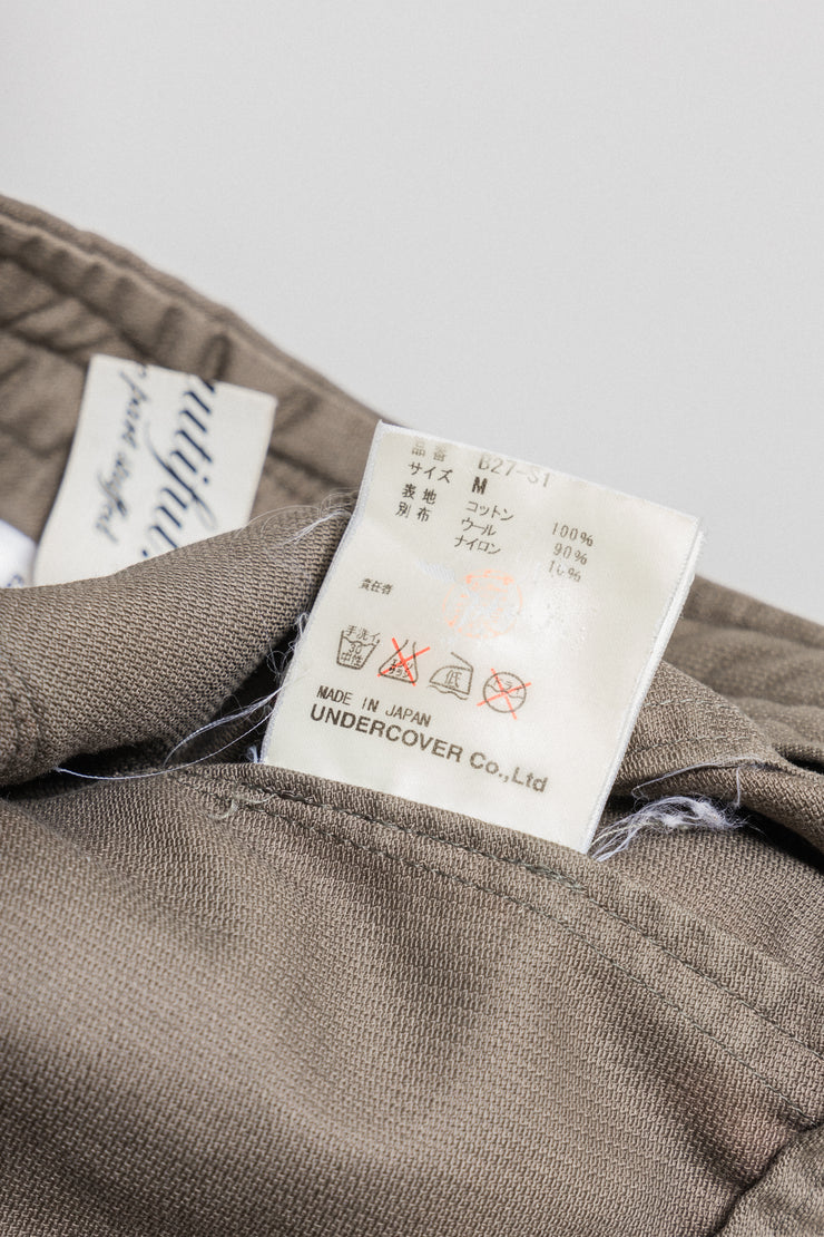 UNDERCOVER - FW04 "But Beautiful" Military plush coat with button details
