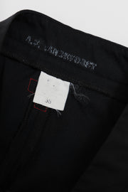 A.F VANDEVORST - Straight pants with zipper details and ankle slits (early 00's)