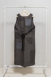 UNDERCOVER - FW02 “Witch’s cell division” Transformable patchwork vest /dress with velvet straps