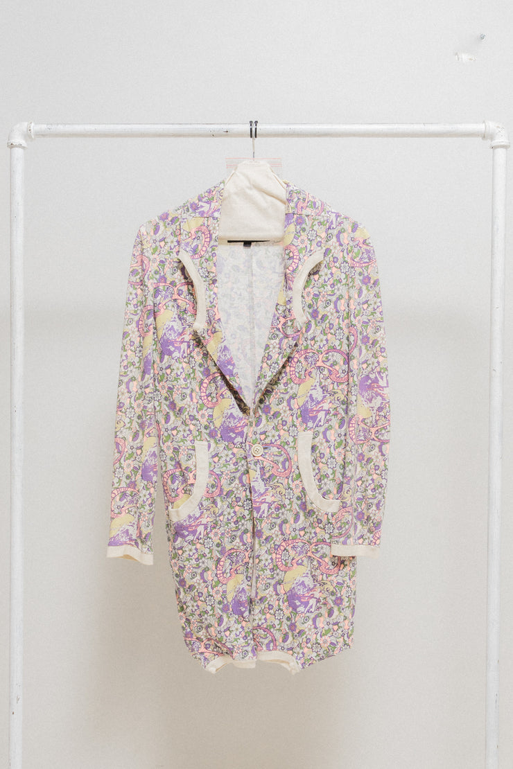 UNDERCOVER - SS06 "T" Psychedelic pattern t-shirt rebuilt jacket (runway)