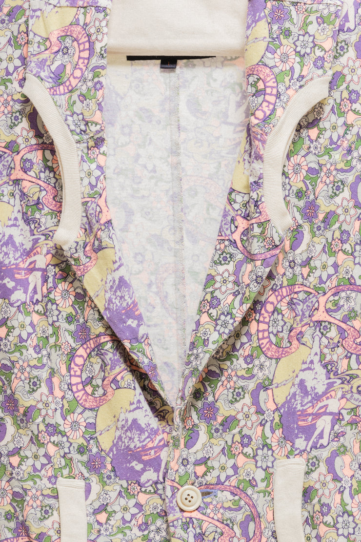 UNDERCOVER - SS06 "T" Psychedelic pattern t-shirt rebuilt jacket (runway)