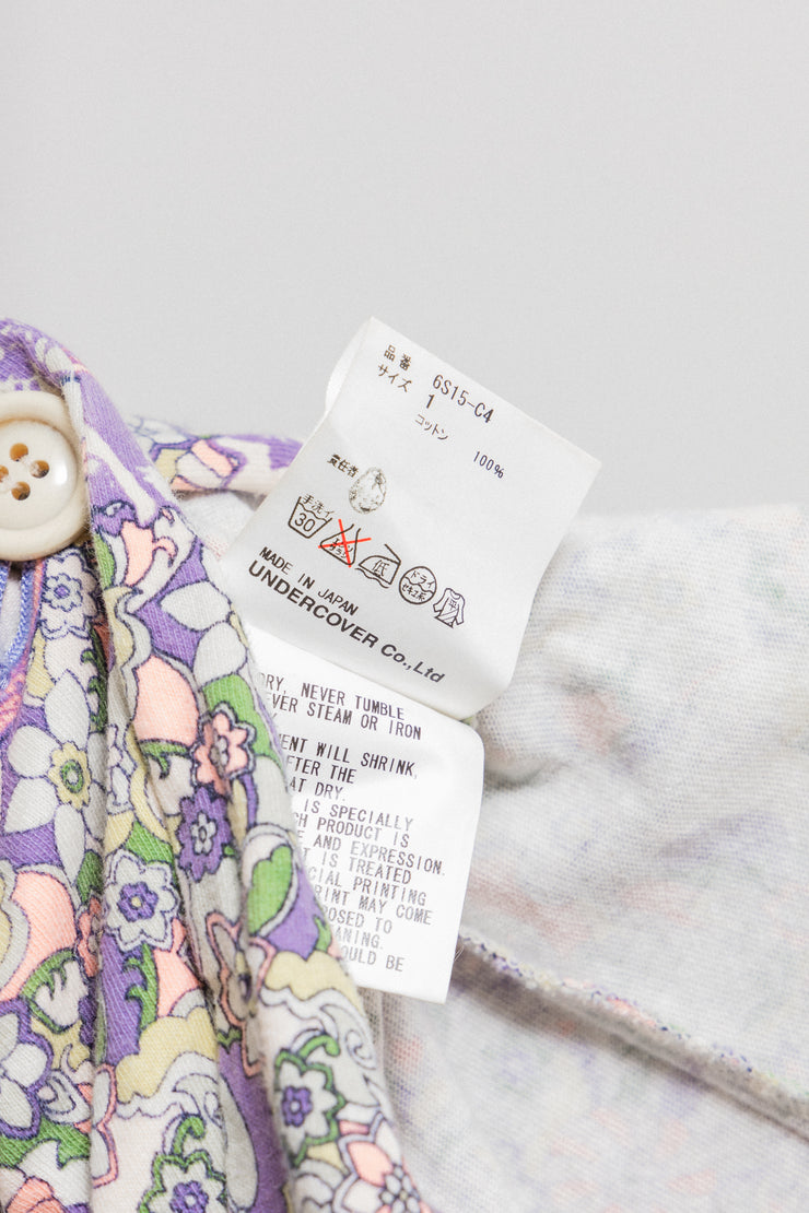 UNDERCOVER - SS06 "T" Psychedelic pattern t-shirt rebuilt jacket (runway)