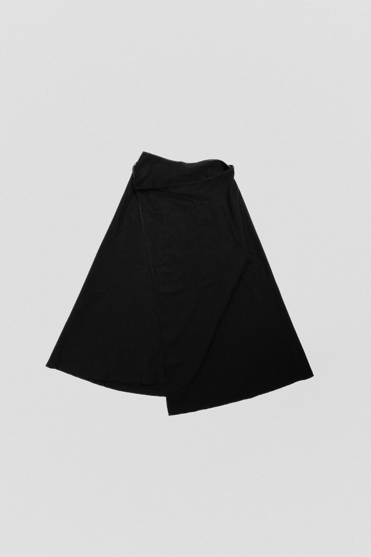 YOHJI YAMAMOTO - Gabardine wool wrap up skirt with pockets (late 80&