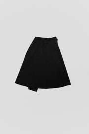 YOHJI YAMAMOTO - Gabardine wool wrap up skirt with pockets (late 80's)