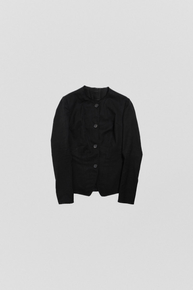 YOHJI YAMAMOTO - Darted wool jacket with double front buttoning (90&