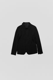 YOHJI YAMAMOTO Y'S - Gabardine wool jacket with a hidden closure and rounded collar