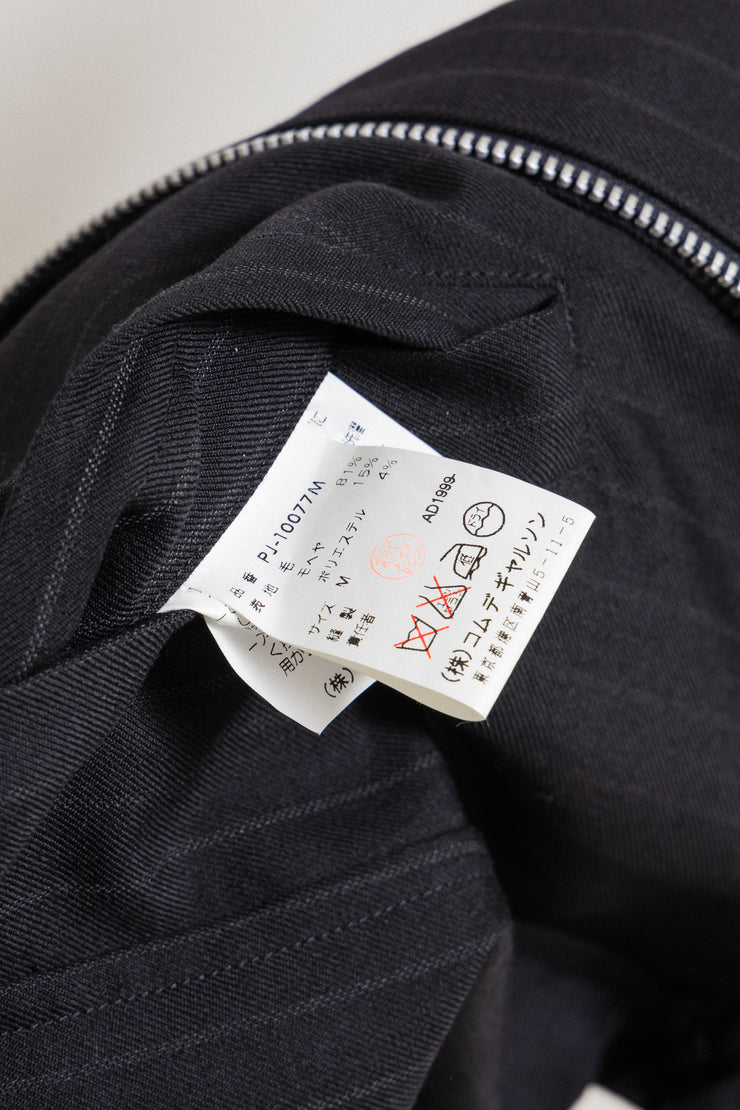 COMME DES GARCONS HOMME PLUS - SS00 Mohair wool blend short sleeves jacket