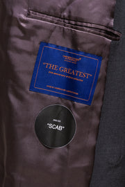 UNDERCOVER - SS16 "The Greatest" Cotton+poly blend coat with frayed edges and collar patches