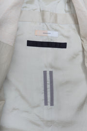 RICK OWENS - FW16 "MASTODON" Linen blend Tusk coat with seasonal honey dipped tag (runway)