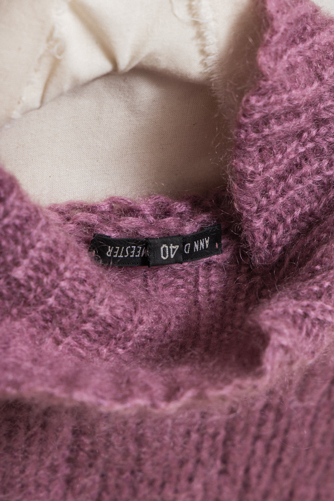 ANN DEMEULEMEESTER - Mohair wool blend lilac gradient sweater – L