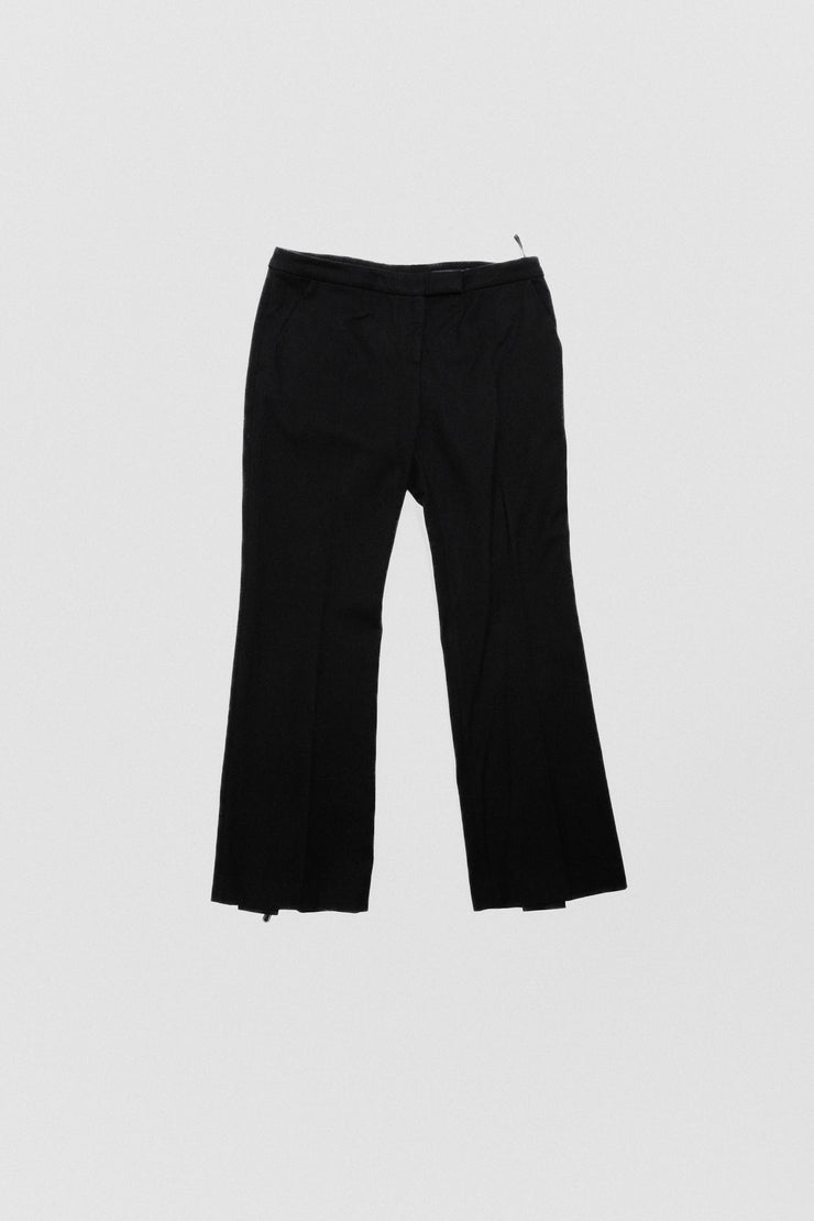 ALEXANDER MCQUEEN - Flared wool pants with back zippers (early 00&