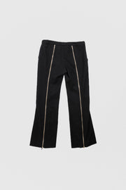 ALEXANDER MCQUEEN - Flared wool pants with back zippers (early 00's)