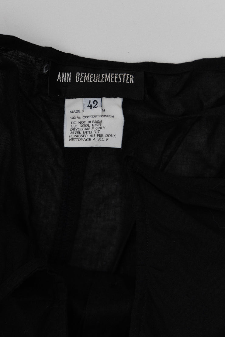 ANN DEMEULEMEESTER - FW94 Button up cotton top