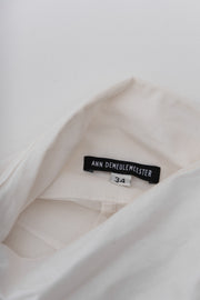 ANN DEMEULEMEESTER - FW09 Long dress shirt with multiple buttonings and waist straps