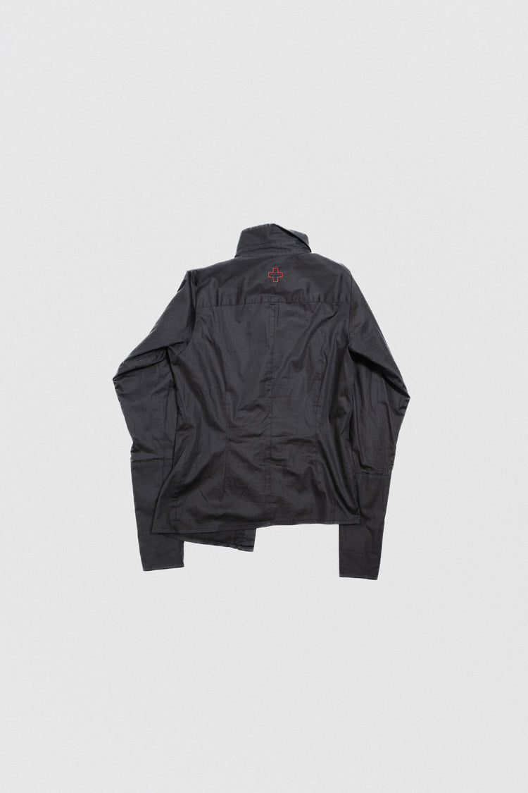 A.F VANDEVORST - FW08 cotton shirt with metallic buttons and