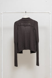 RICK OWENS - FW09 "CRUST" Merino wool knitted cardigan with pockets