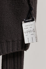 RICK OWENS - FW09 "CRUST" Merino wool knitted cardigan with pockets