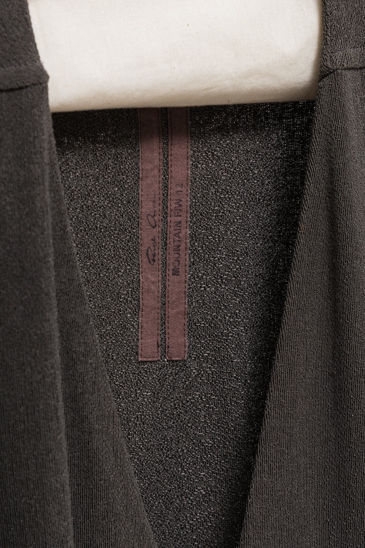 RICK OWENS - FW12 "MOUNTAIN" Wool blend heavy draped dress