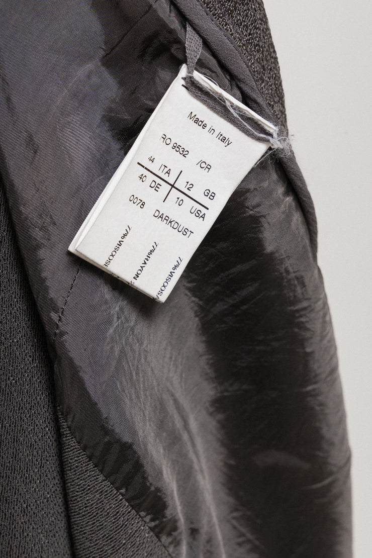 RICK OWENS - FW12 "MOUNTAIN" Wool blend heavy draped dress
