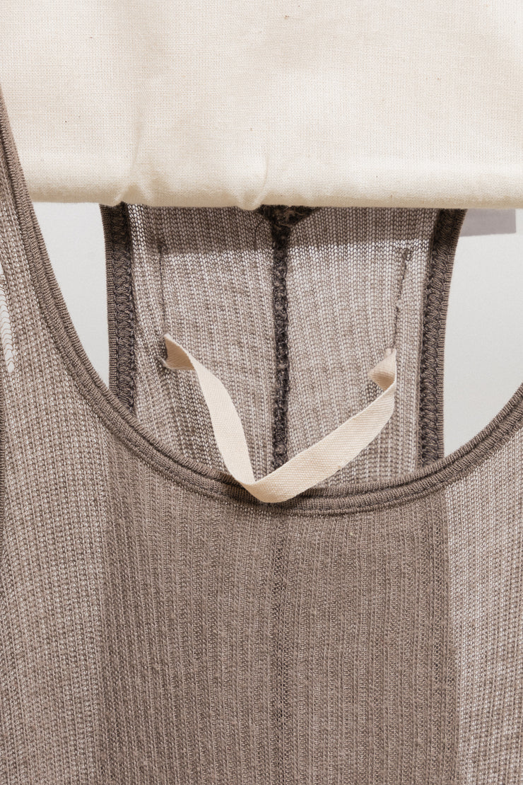 RICK OWENS - SS02 "VAPOR" Dickflap ribbed tank top
