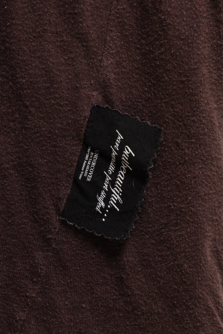UNDERCOVER - FW04 "But beautiful" Patti Smith Love Rastafari plush tee