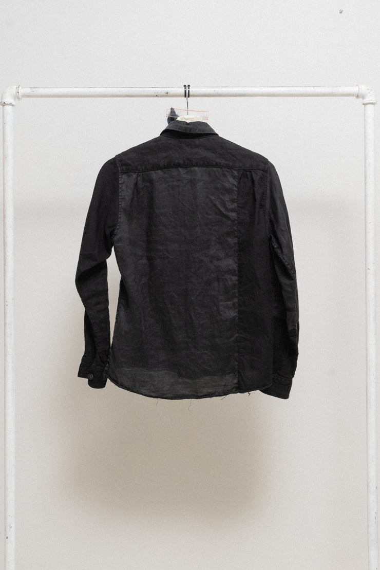 (Kountry Club) KAPITAL - Stripe textured shirt with various buttons