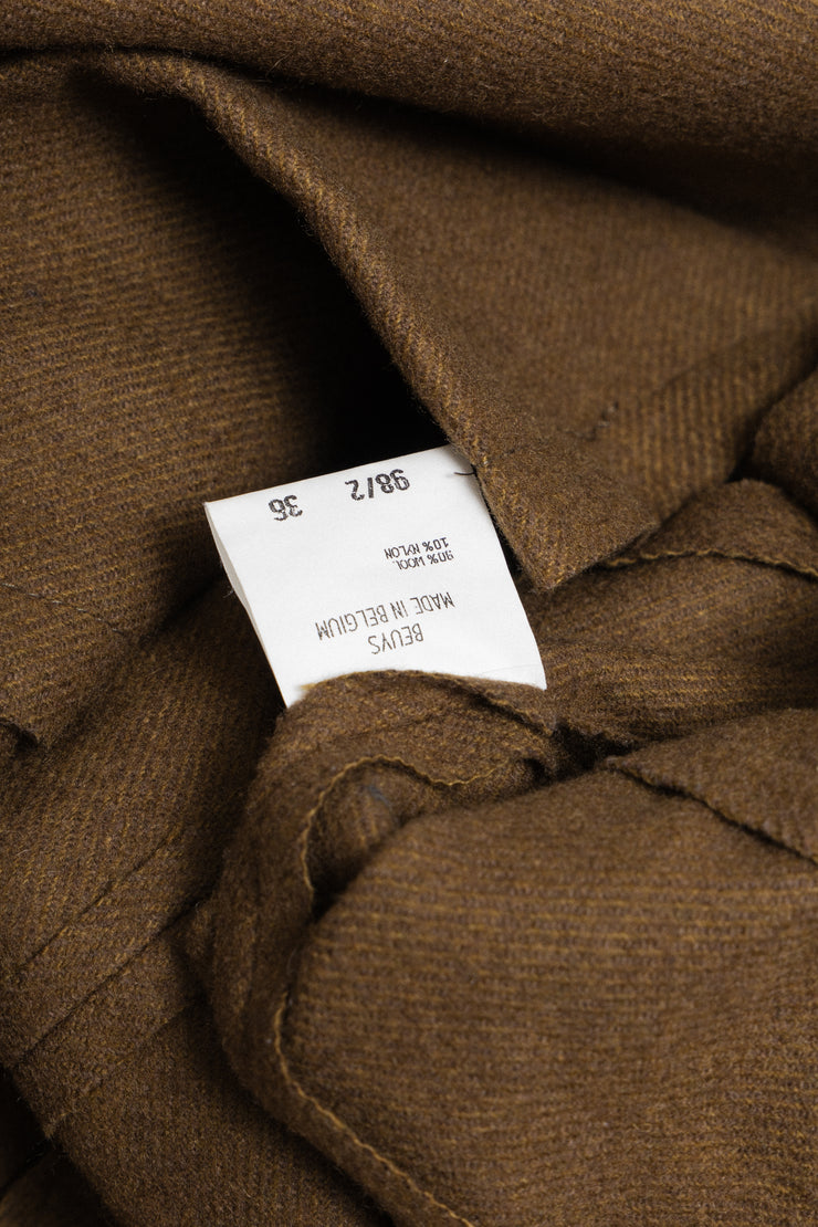 (Kountry Club) A.F VANDEVORST - FW98-99 Joseph Beuys "Felt Suit, 1970" reworked jacket with outer seams (first collection)