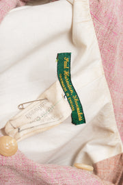 (Kountry Club) PAUL HARNDEN SHOEMAKERS - Antique pink handmade long linen coat with cotton lining