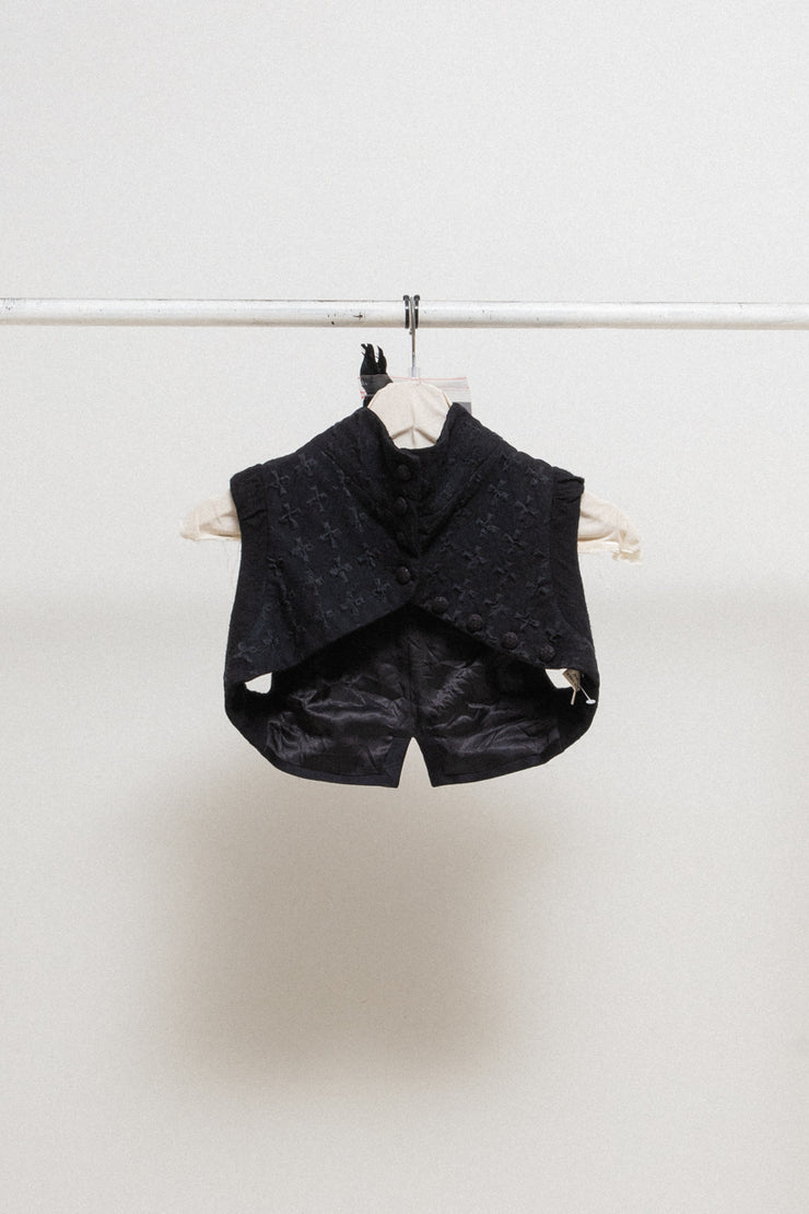 (Kountry Club) ANN DEMEULEMEESTER - FW09 Cropped bolero with embossed cross pattern (sample)