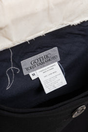 YOHJI YAMAMOTO GOTHIC - 90's Long wool skirt with adjustable button panels