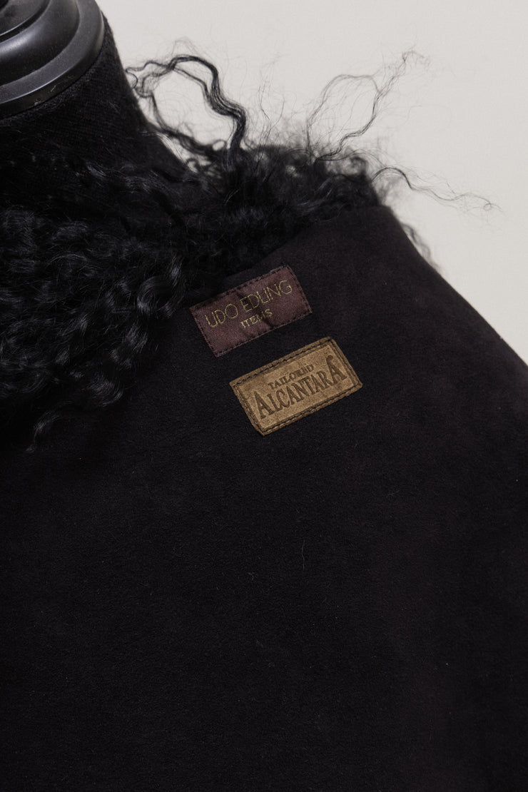 UDO EDLING - Mongolian lamb fur collar with Alcantara lining