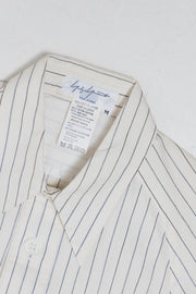 YOHJI YAMAMOTO POUR HOMME - SS99 stripped cotton shirt with craft paper inserts