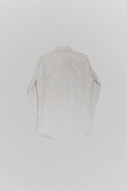 YOHJI YAMAMOTO POUR HOMME - SS99 stripped cotton shirt with craft paper inserts