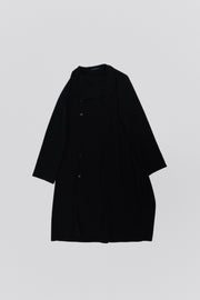 YOHJI YAMAMOTO POUR HOMME - SS97 Thin gabardine wool button up coat