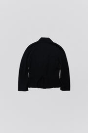 YOHJI YAMAMOTO COSTUME - Gabardine wool jacket with a darted waist and special buttoning