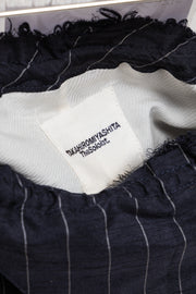 TAKAHIRO MIYASHITA THE SOLOIST - SS18 Lightweight silk blend stripe pants with waist flap