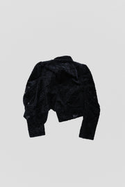 ANN DEMEULEMEESTER - FW10 Faux fur textured jacket with sleeve buttoning