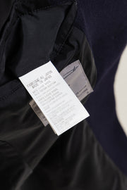 YOHJI YAMAMOTO POUR HOMME - FW08 Wool and cotton jacket with shoulder plackets and frilled pockets (runway)