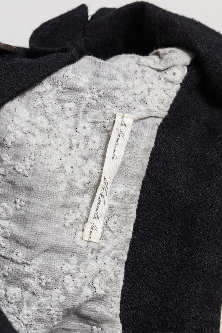 (Kountry Club) ALEKSANDR MANAMIS - Textured wool button up jacket with embroidered lining