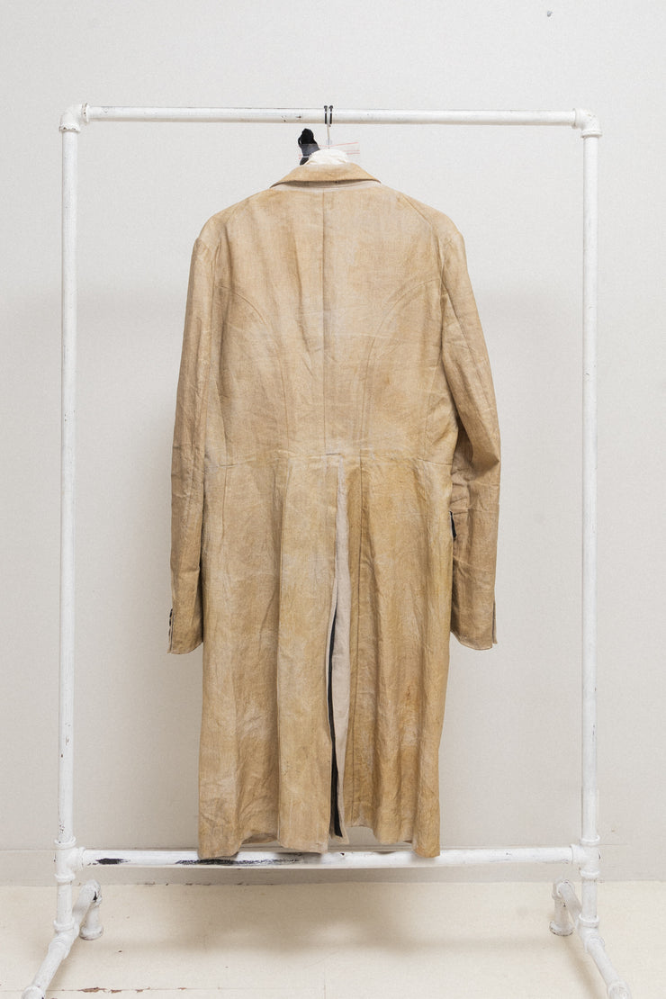 (Kountry Club) COMME DES GARCONS HOMME PLUS - SS03 Waxed linen tail jacket