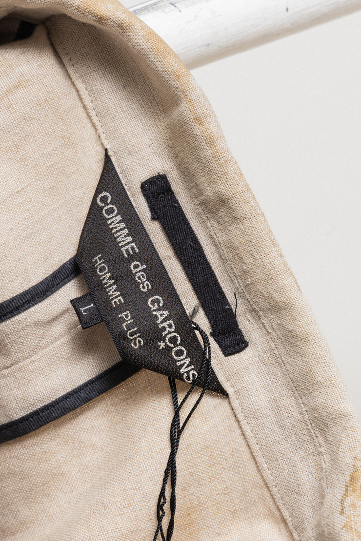 (Kountry Club) COMME DES GARCONS HOMME PLUS - SS03 Waxed linen tail jacket