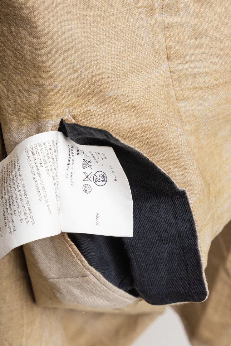 (Kountry Club) COMME DES GARCONS HOMME PLUS - SS03 Waxed linen tail jacket