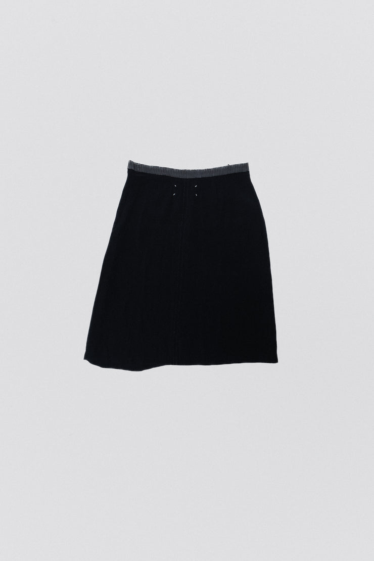 MARTIN MARGIELA - White label spring skirt with waist detail (late 90&