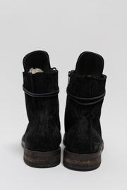 ANN DEMEULEMEESTER - SS17 Calf hair lace up boots (runway)